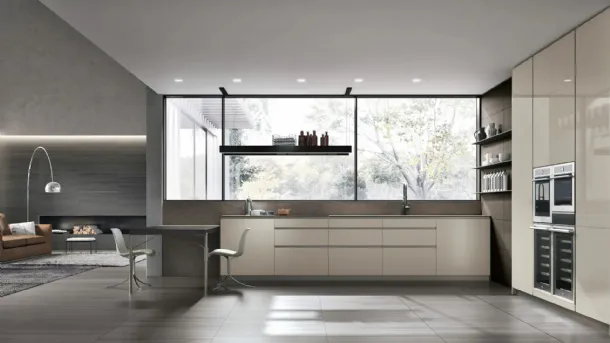 Modern corner kitchen Aliant 05 by Stosa