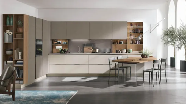 Modern corner kitchen Infinity 13 by Stosa