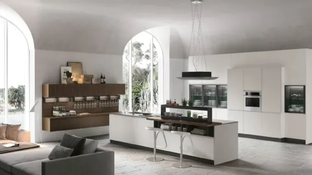 Modern kitchen with Karma 02 island by Stosa.