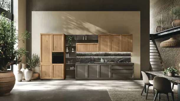 Linear modern kitchen Palio 05 by Stosa