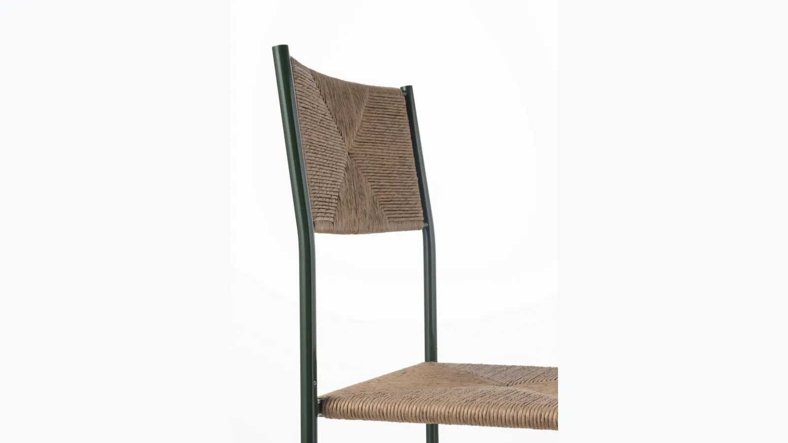 Paludis chair in straw and metal by Alias.