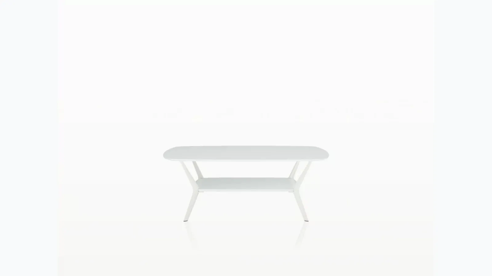 Outdoor Biplane coffee table in acrylic stone and aluminum by Alias