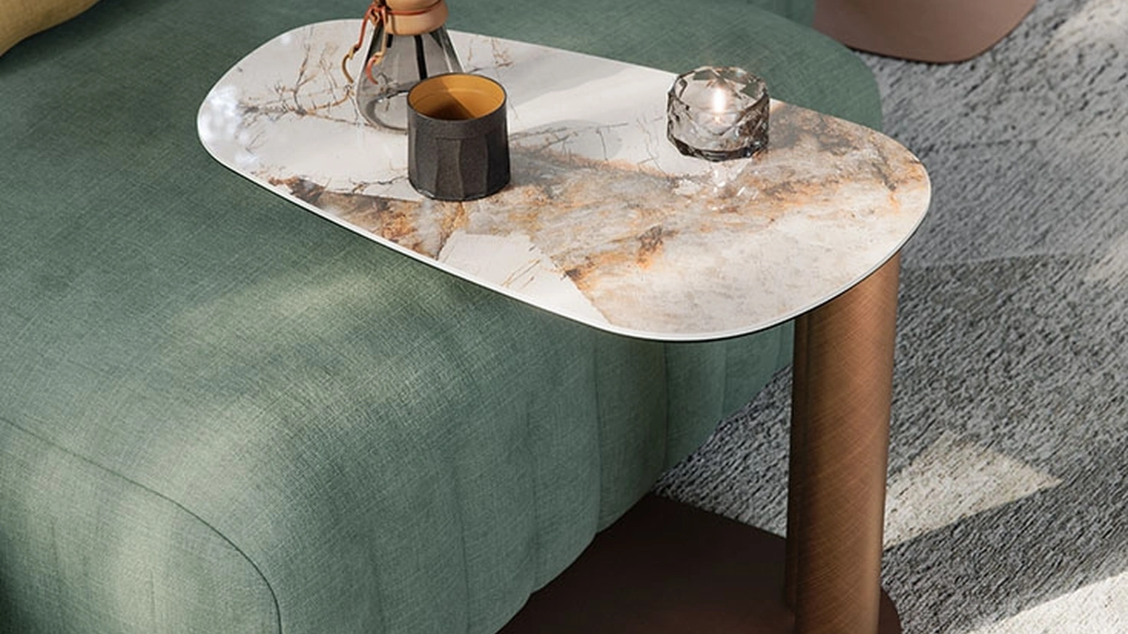 Amalfi ceramic side table by Cattelan Italia