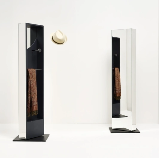 Black Mirror Coat Rack by Minotti Italia