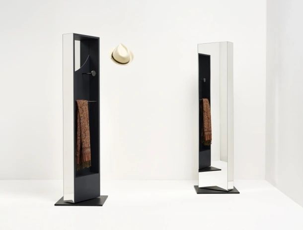 Black Mirror Coat Rack by Minotti Italia