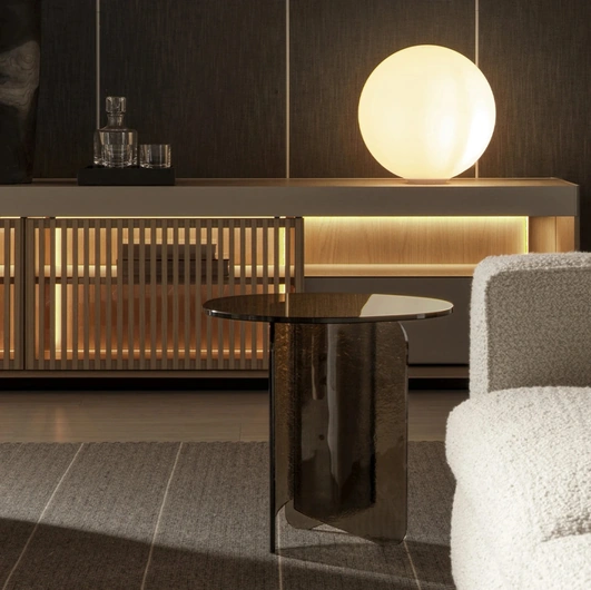 Glass coffee table Fleur by Molteni & C
