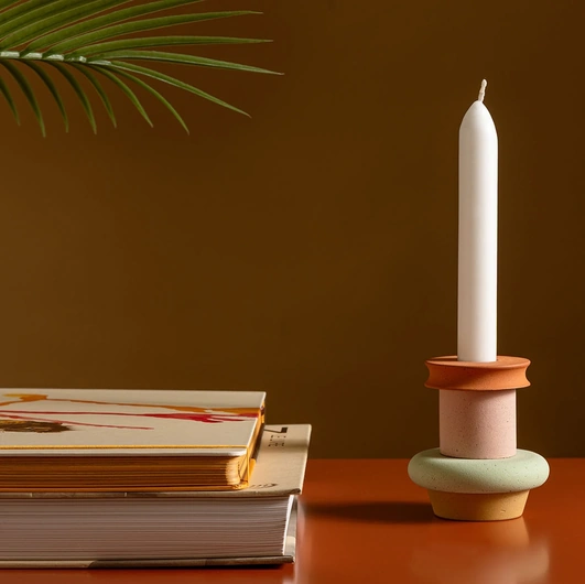 Hopy concrete candlestick by Magis