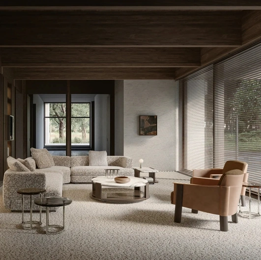 Jeanne marble coffee table by Molteni & C