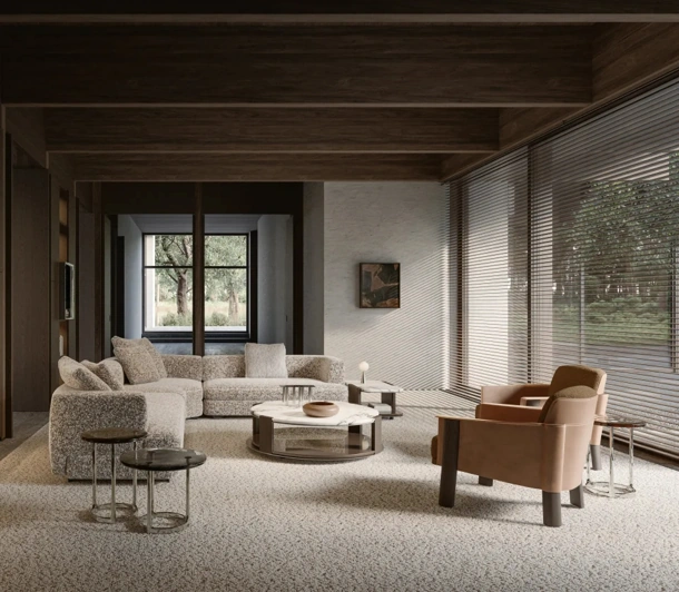 Jeanne marble coffee table by Molteni & C