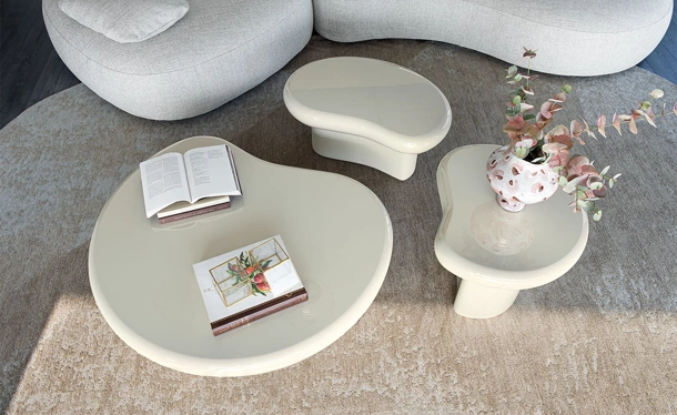 Matera ceramic coffee tables by Cattelan Italia