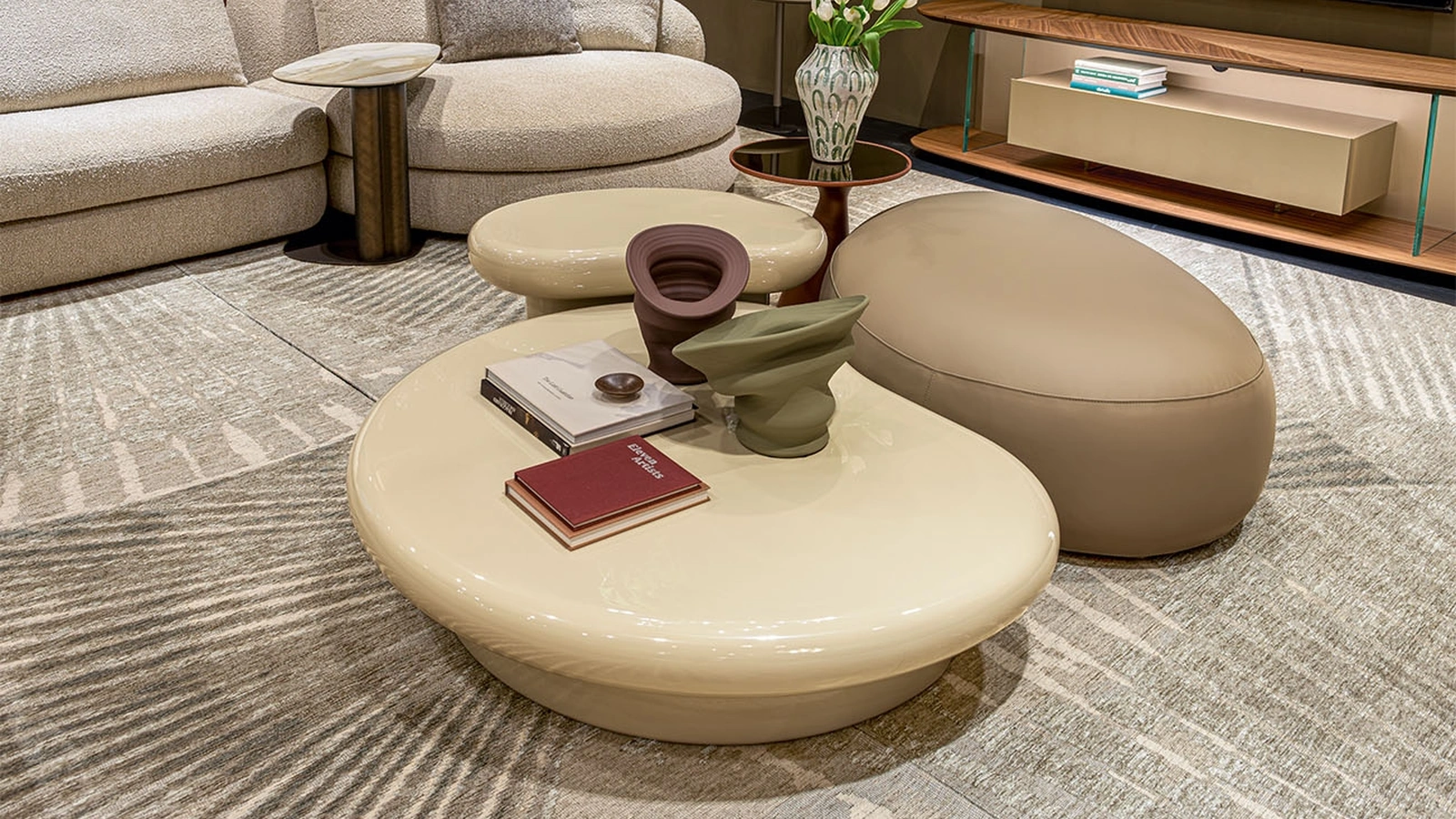 Matera ceramic side tables by Cattelan Italia