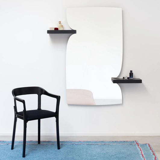 Morphed Mirror with Magis shelves