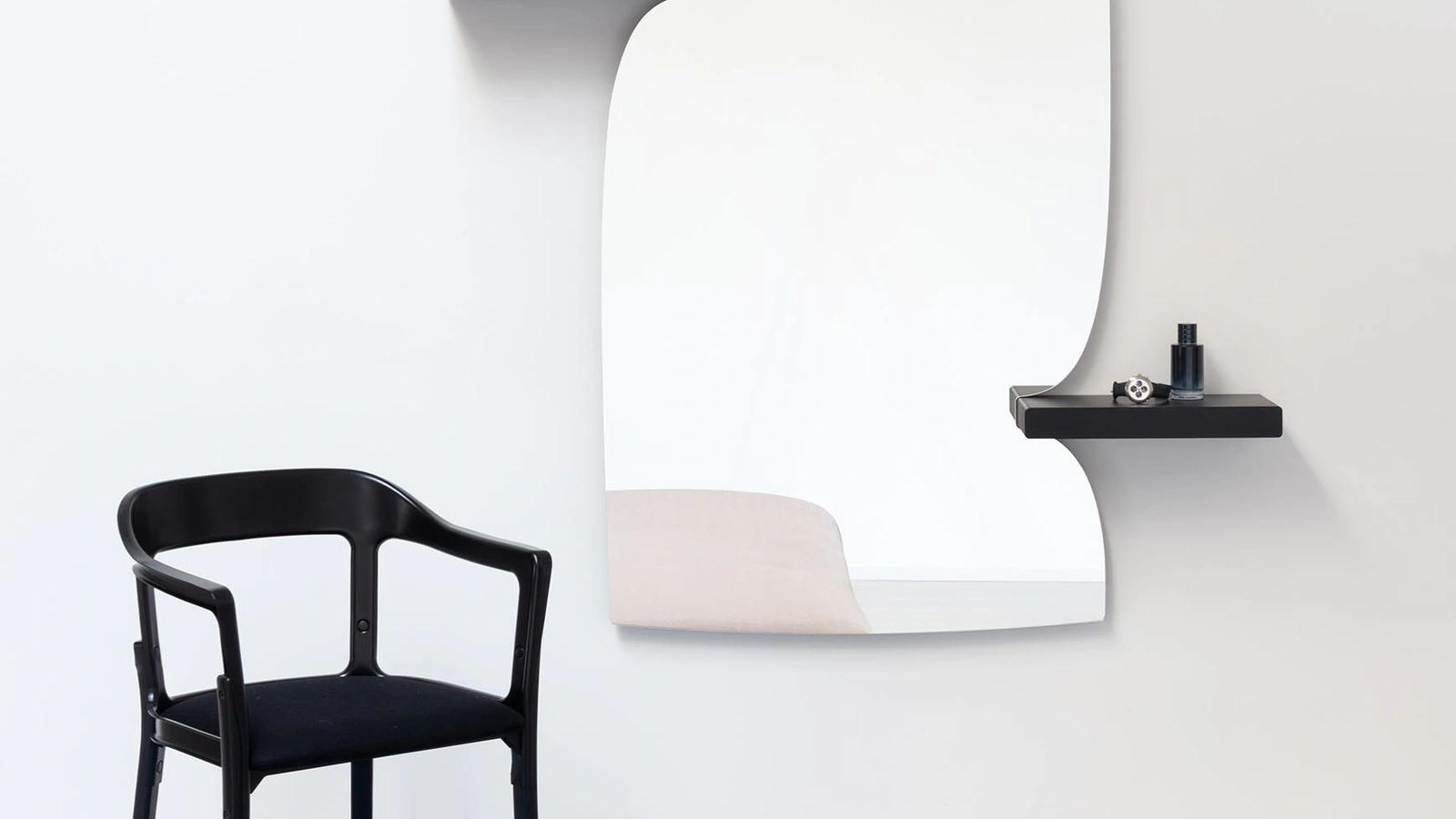 Morphed Mirror with Magis shelves