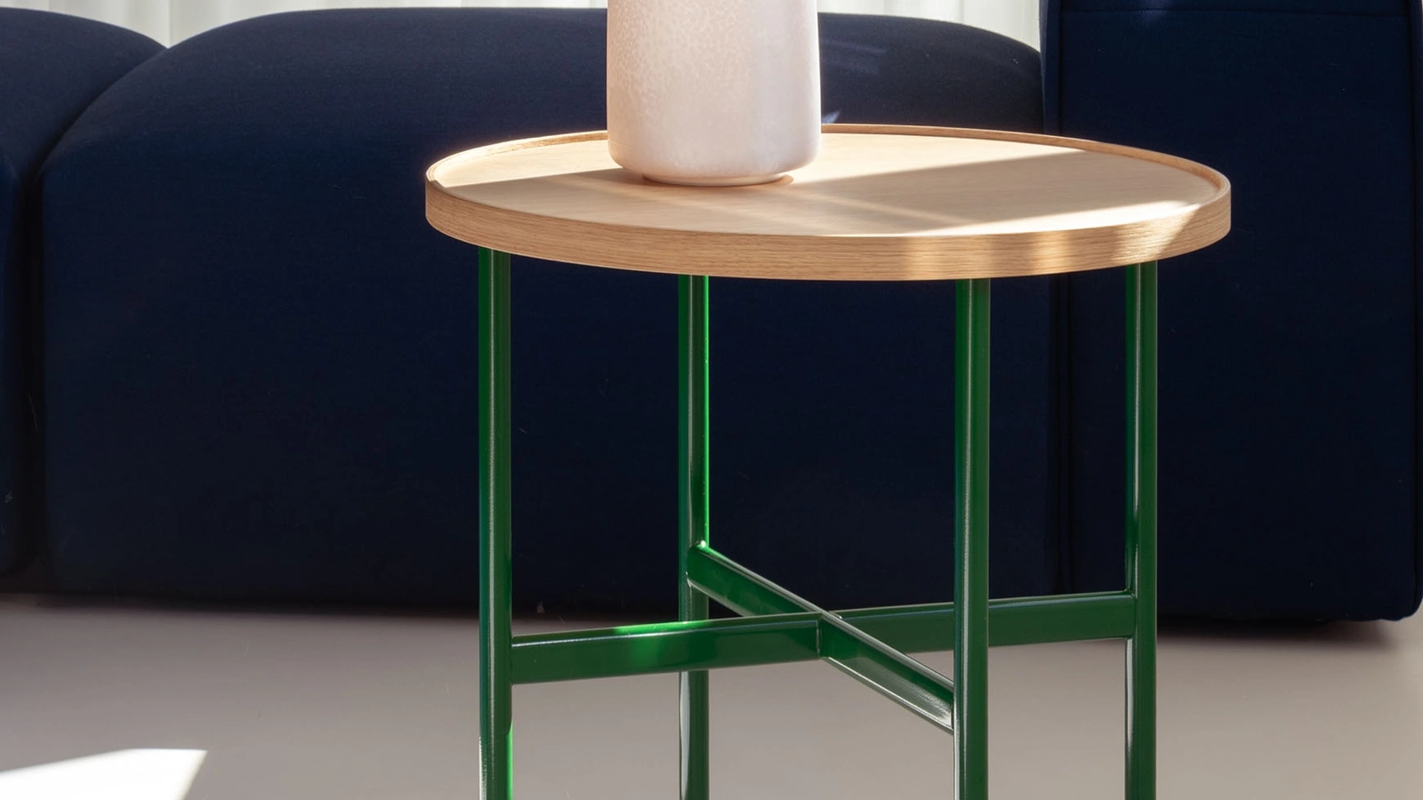 Motta coffee table in natural oak veneer by Magis