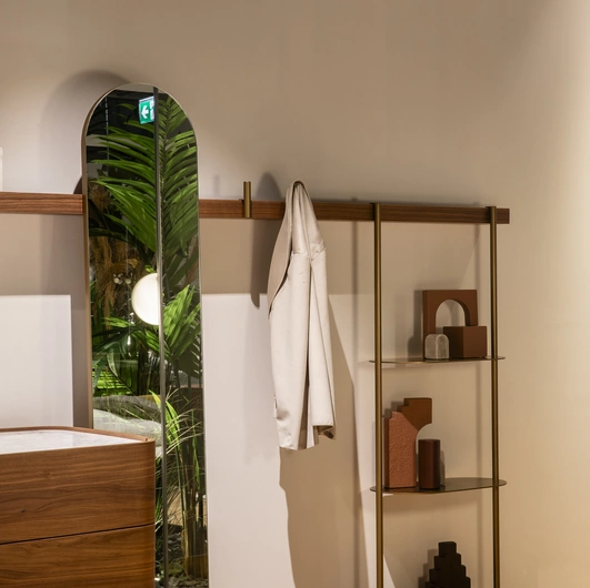 Novamobili Riga Wall-Mounted Shelf and Coat Rack