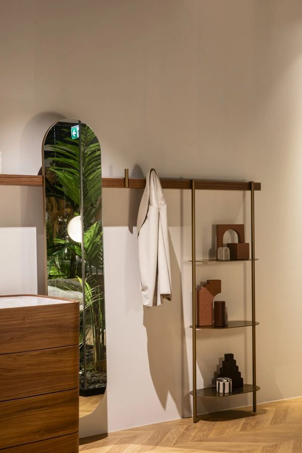 Novamobili Riga Wall-Mounted Shelf and Coat Rack