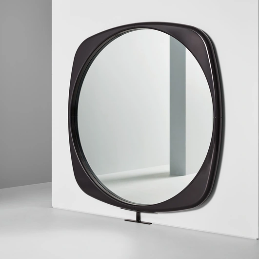 Mistral mirror with polyurethane frame by Bonaldo