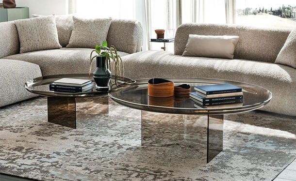 Standard side table made of Cattelan Italia glass