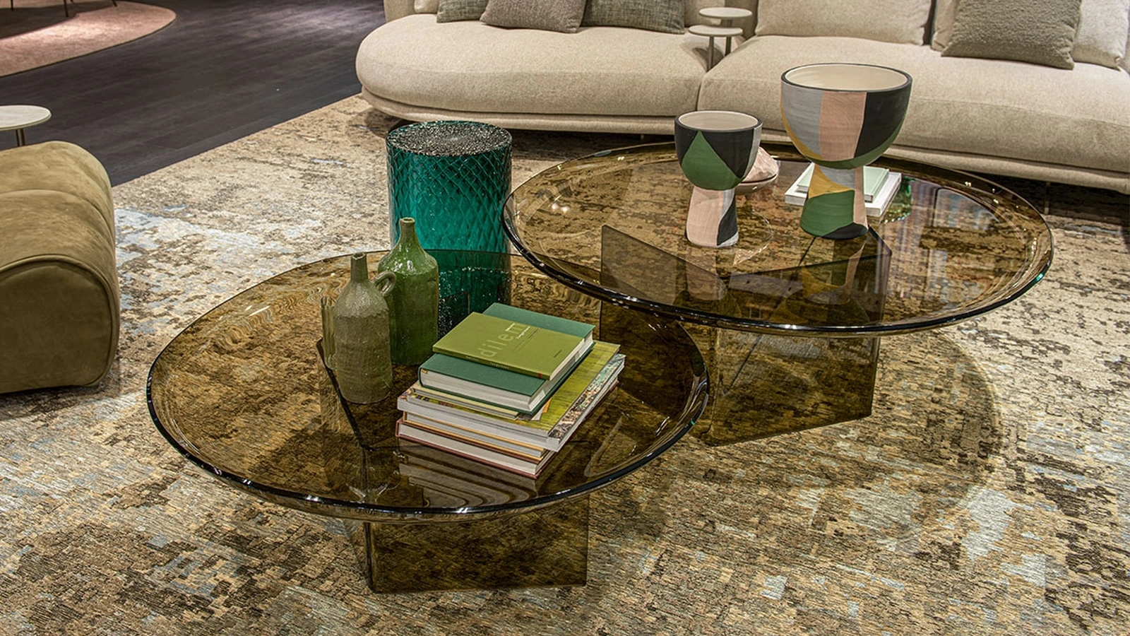 Standard side table made of glass by Cattelan Italia
