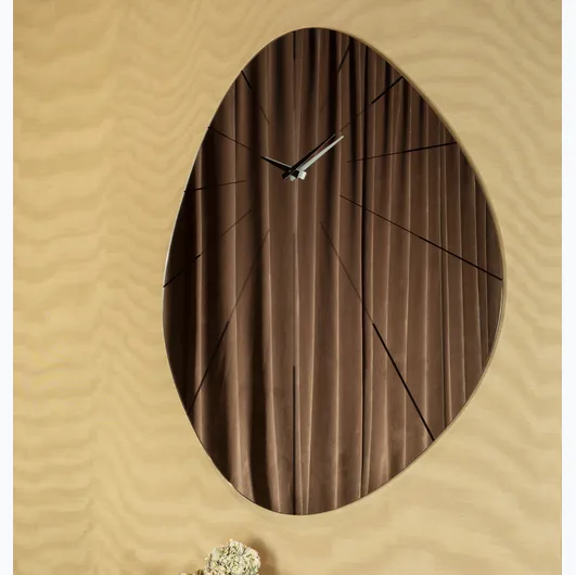 Enigma mirror glass clock by Tonin Casa.