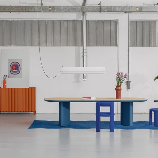 Lucerama recycled polyethylene suspension lamp by Miniforms.