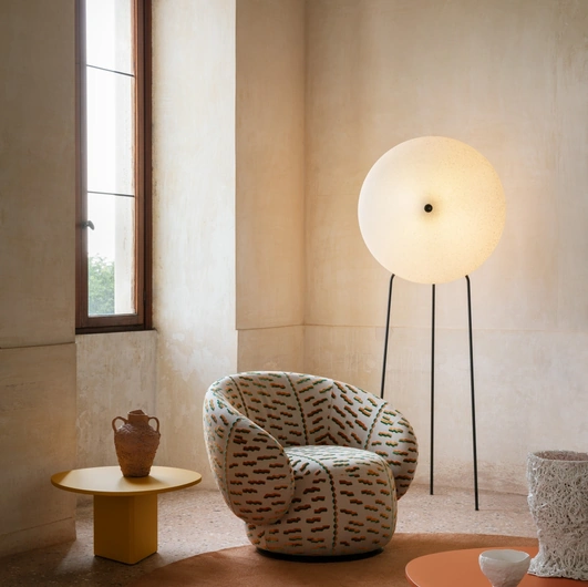 Rificolona Floor lamp in recycled polyethylene by Miniforms