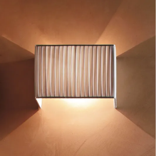 Tao Plissè Applique lamp in fabric by Adriani and Rossi