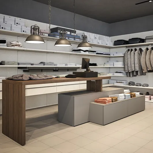 Walk-in closet with hanging rail 16B by Cinquanta3
