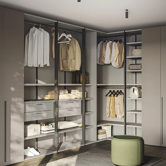 Concrete Walk-in Closet A102 by Colombini Casa