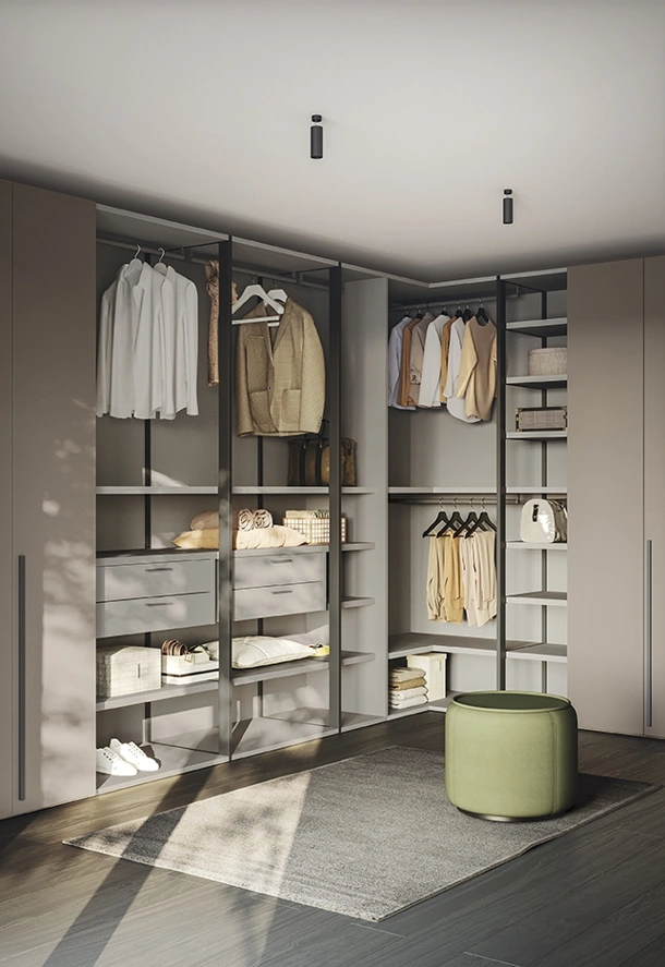 Concrete Walk-in Closet A102 by Colombini Casa