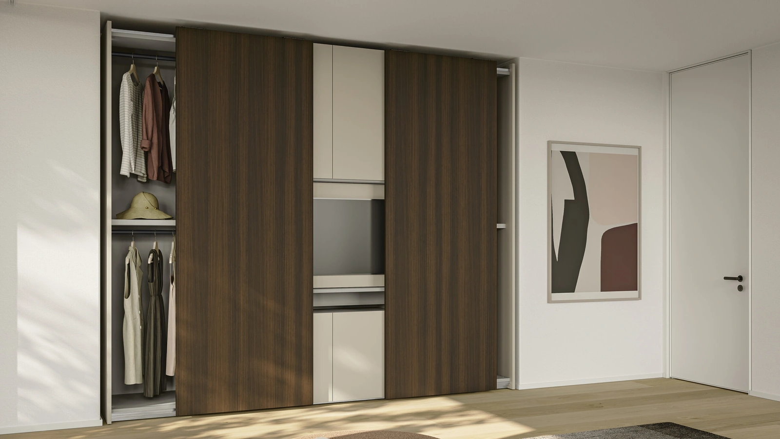 Colombini Casa N107 Concreta Wardrobe