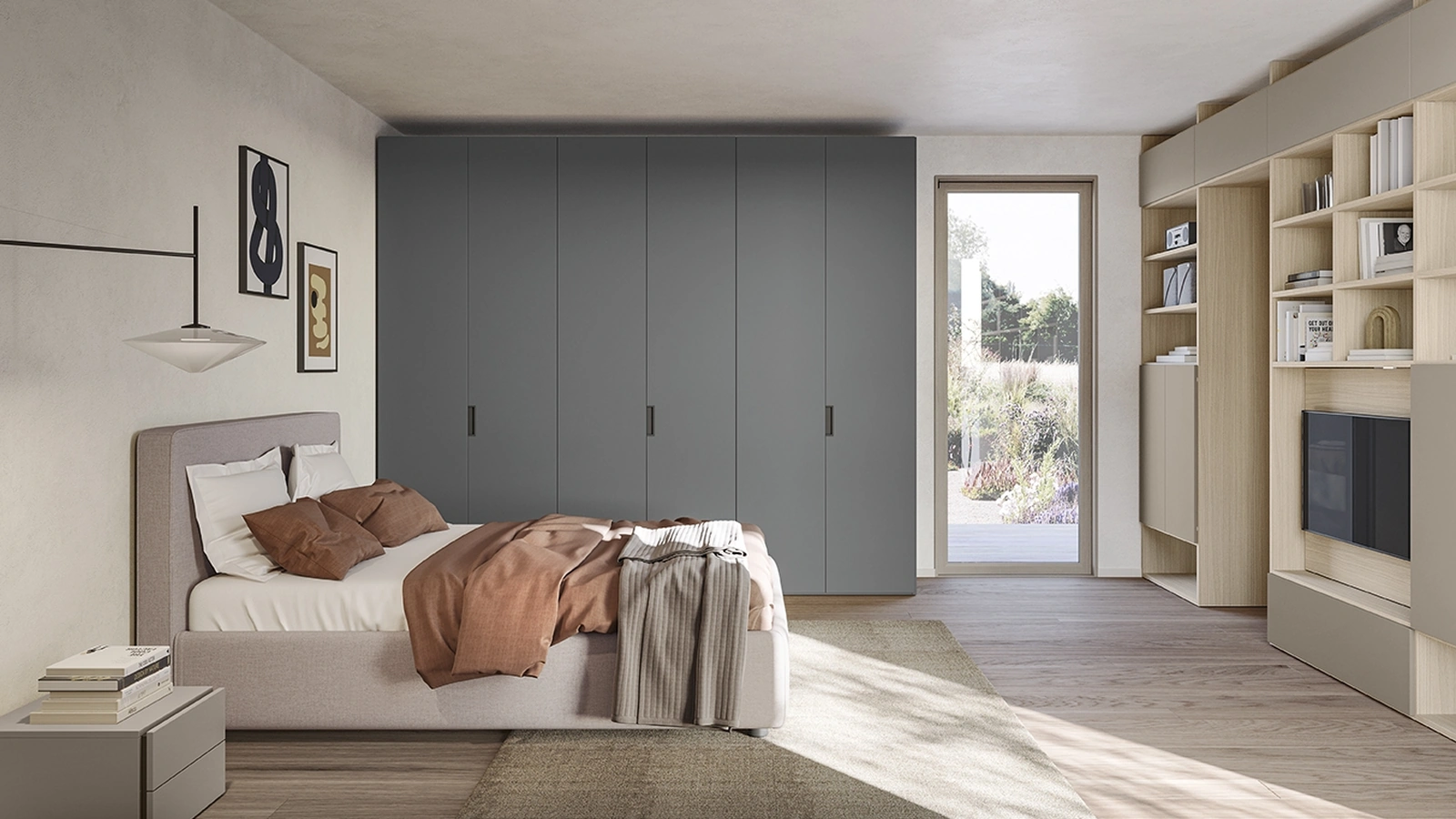 Concreta N128 Wardrobe by Colombini Casa