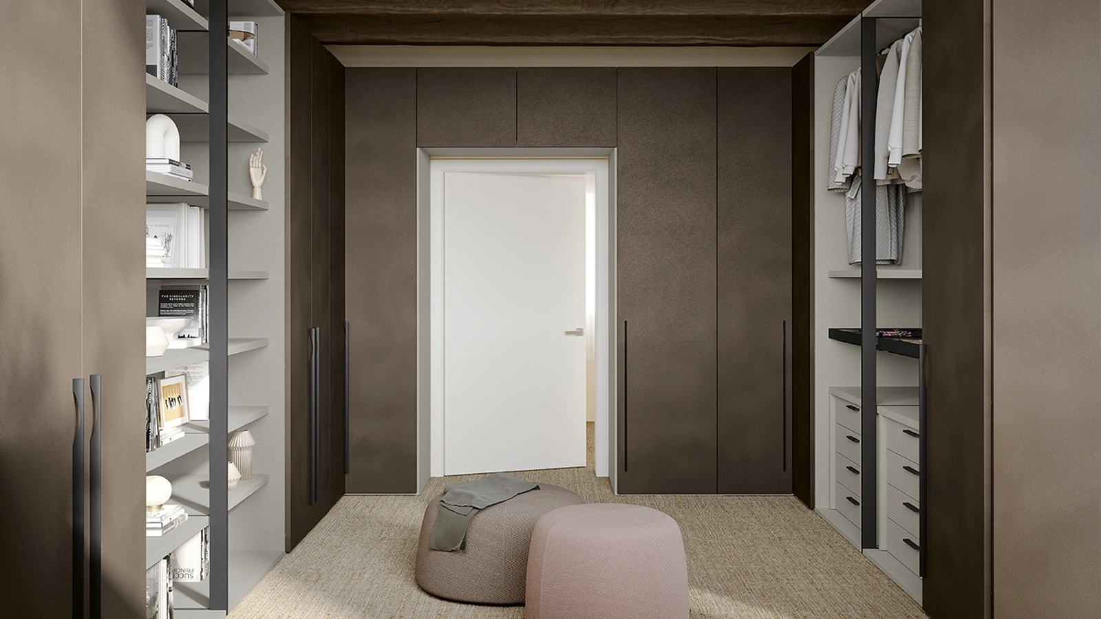Concrete Walk-in Closet U111 by Colombini Casa