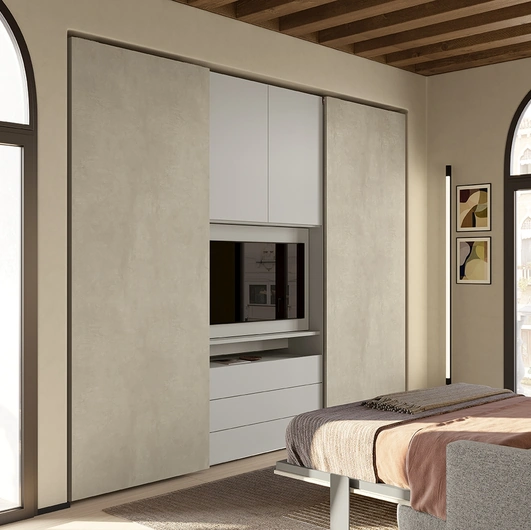 Colombini Casa U124 Concreta Wardrobe