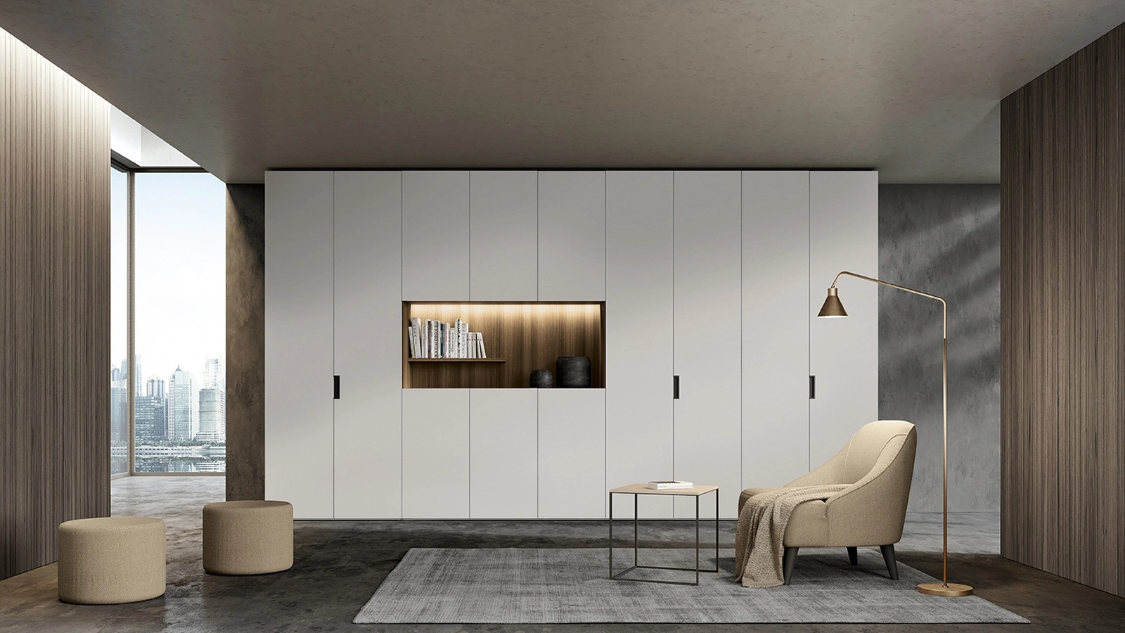 Concreta W107 Wardrobe by Colombini Casa
