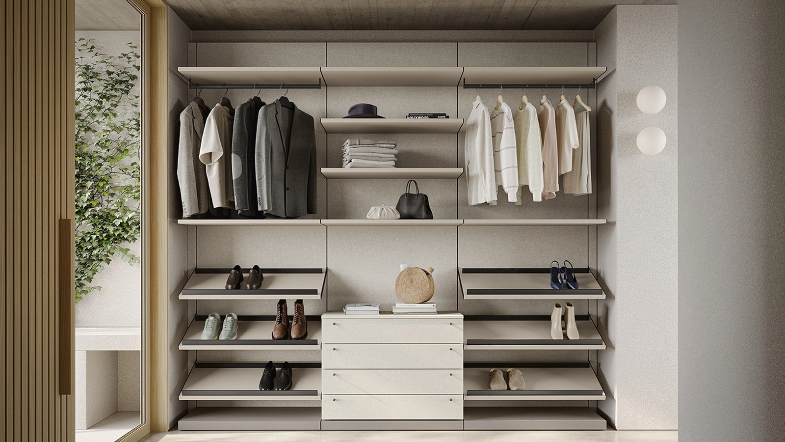 Connex U101 Walk-in Closet by Colombini Casa