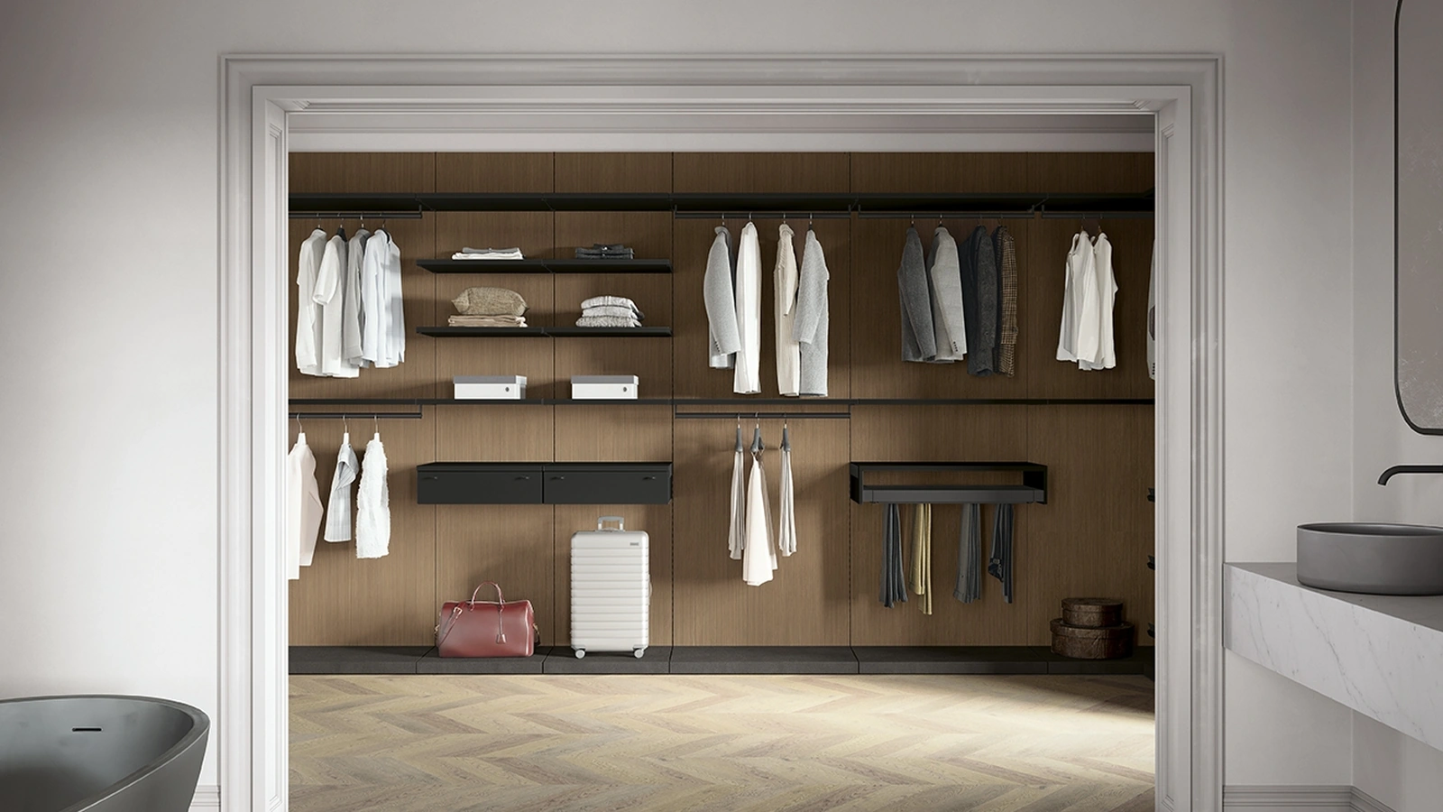 Connex U110 Walk-in Closet by Colombini Casa