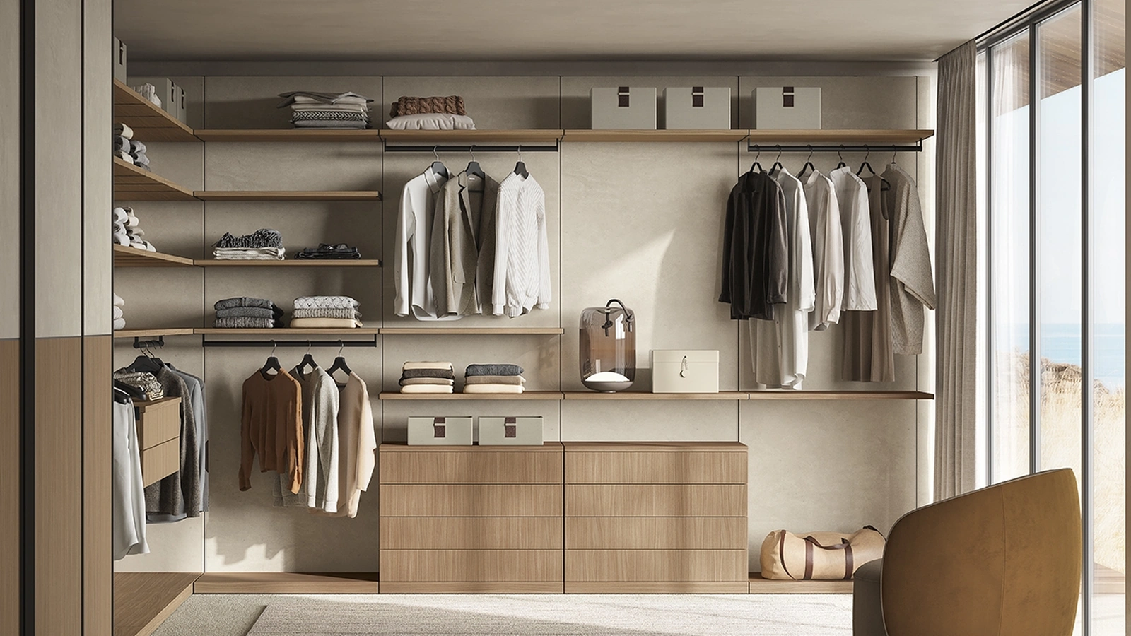 Connex W102 Walk-in Closet by Colombini Casa