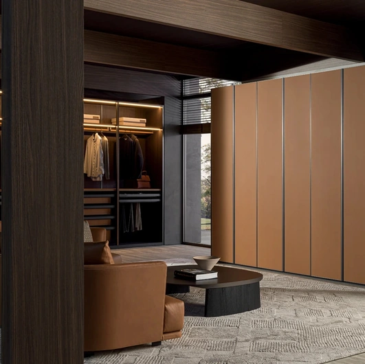 Wardrobe with hinged doors Gliss Master - Smooth Door by Molteni & C