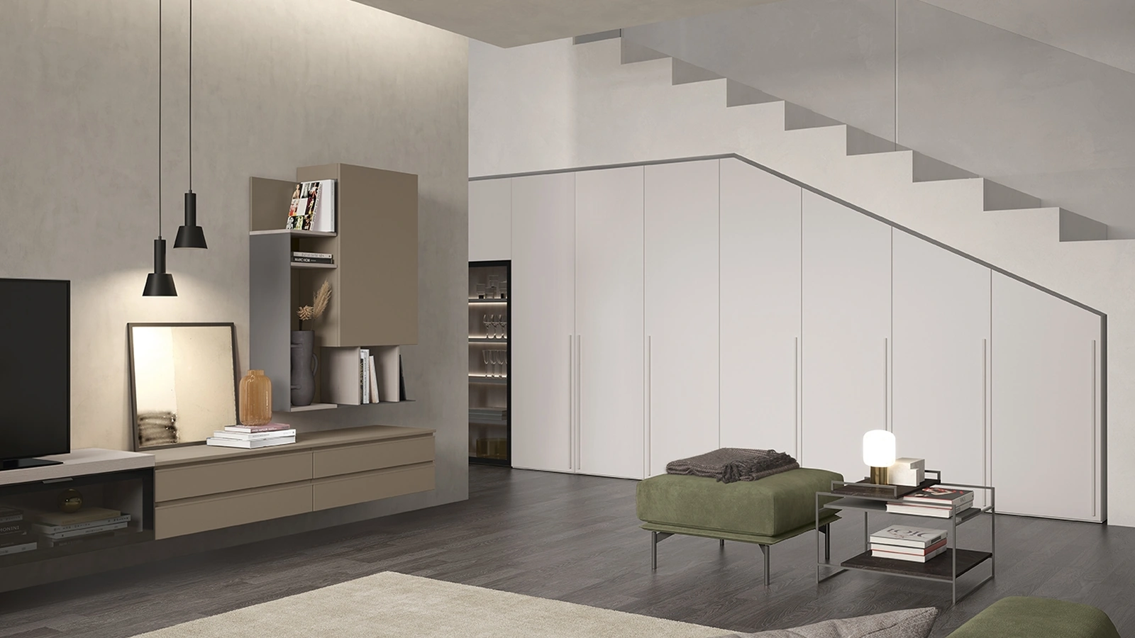 Mansard L121 Wardrobe by Colombini Casa