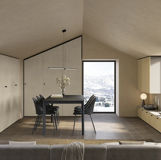 Mansardato U127 Wardrobe by Colombini Casa