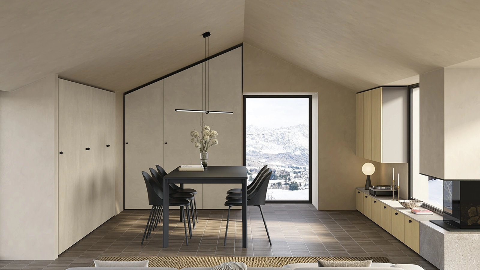 Mansardato U127 Wardrobe by Colombini Casa
