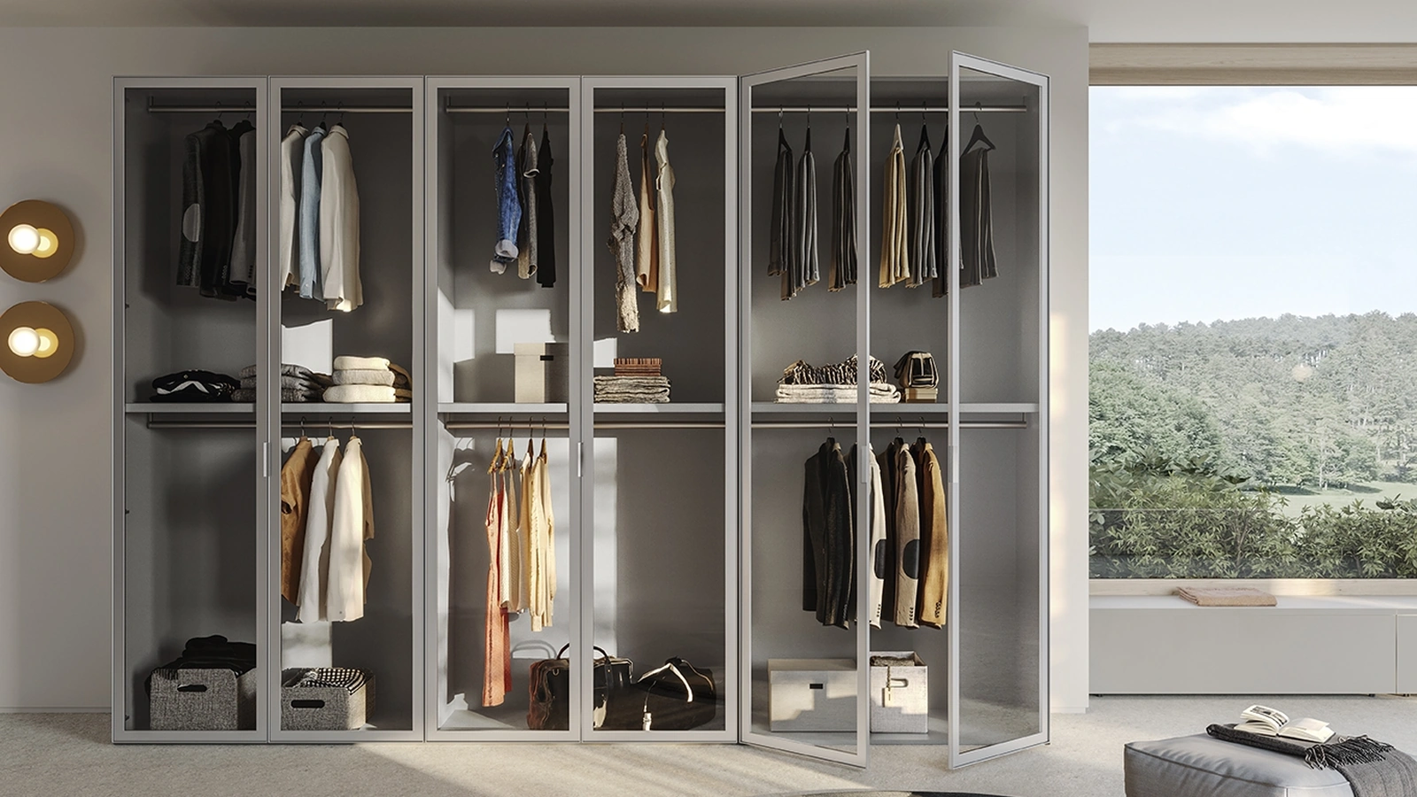 Window W112 Wardrobe by Colombini Casa