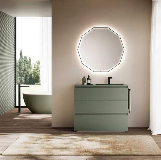 Bathroom Cabinet Block System Syntesi C22 by Baxar