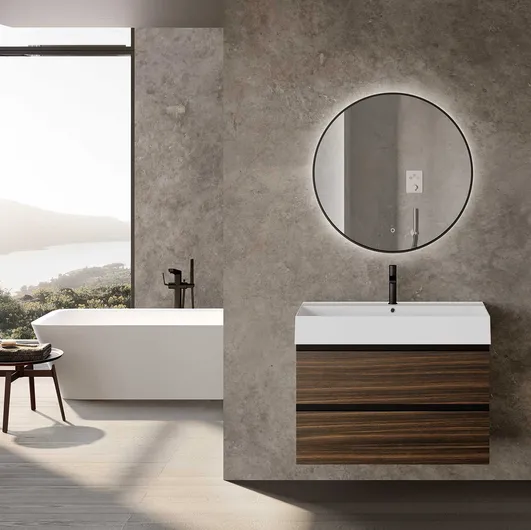 Suspended Bathroom Cabinet Block System Tube C27 by Baxar.