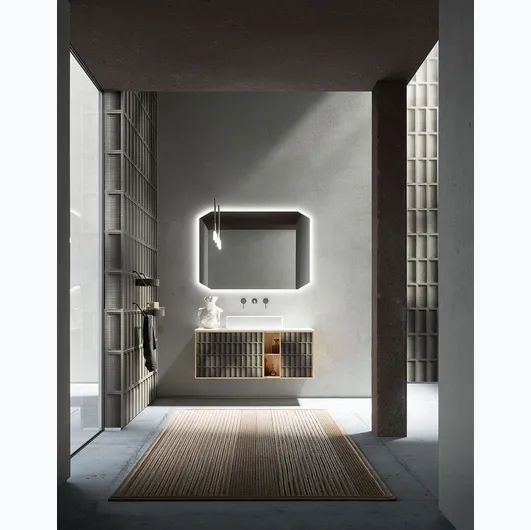 Bathroom Vanity Unit in Oak Des Evolution Natural 01 by Cerasa