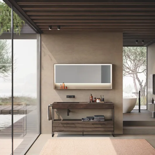 Free-standing Lime 0 Diva 022 bathroom sink by Azzurra.