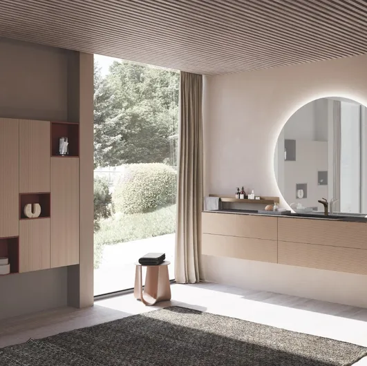 Suspended bathroom unit Lime 0 Push&Pull 024 by Azzurra