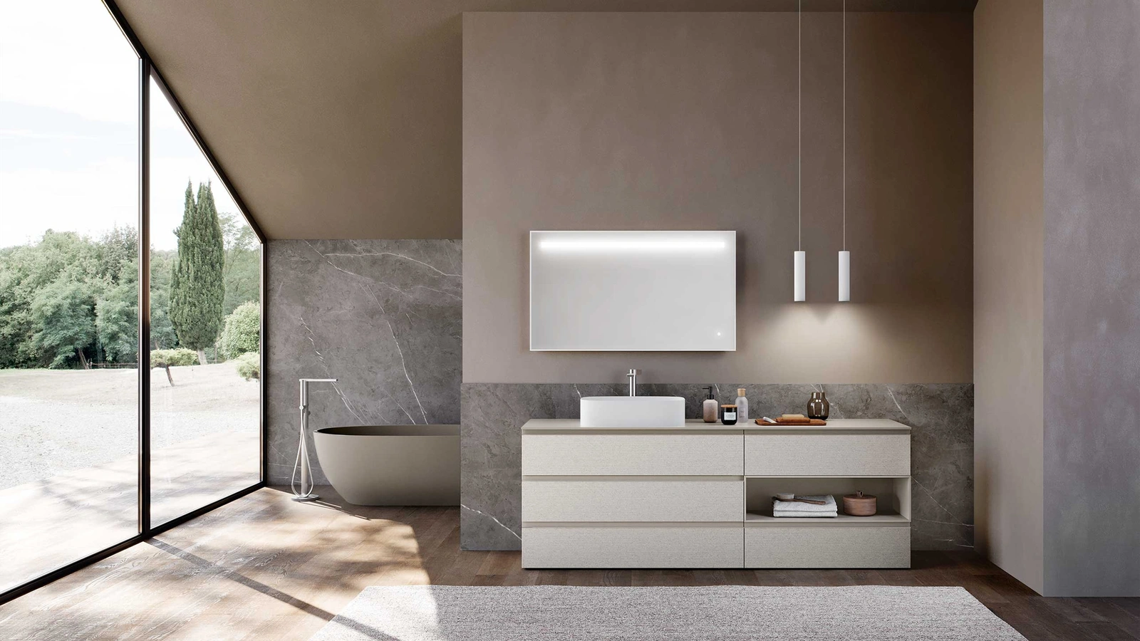 Lime 1-0 Lofty 135 Bathroom Cabinet by Azzurra