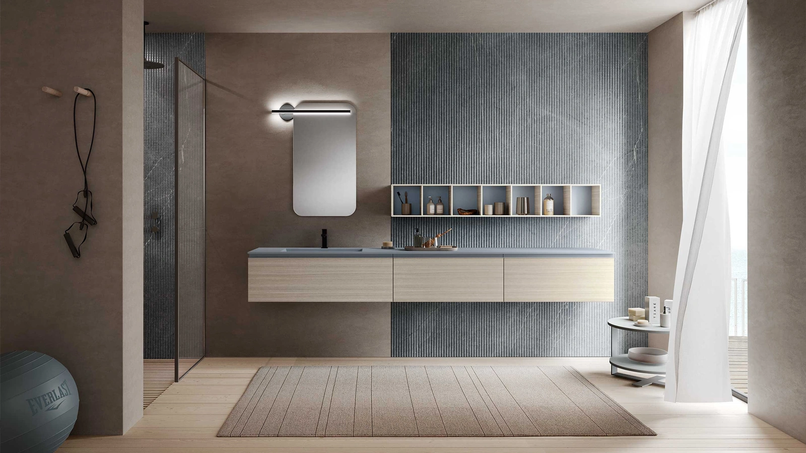 Lime 1-0 Lofty 136 Bathroom Cabinet by Azzurra